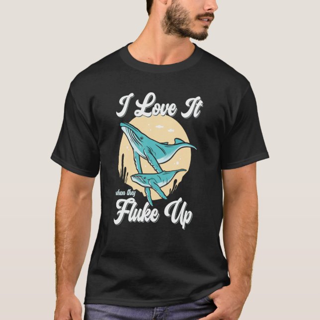 Camiseta Whale Watcher Fluke Up (Frente)