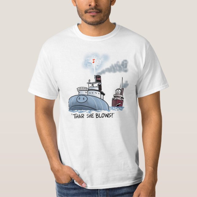 Camiseta Whaleback: Thar que funde! (Frente)