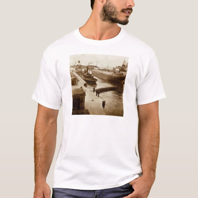 Camiseta Whalebacks no vintage Stereoview de Soo (Frente)