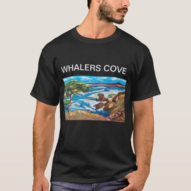Camiseta Whalers Cove, Point Lobos Reserva Natural CA (Frente)