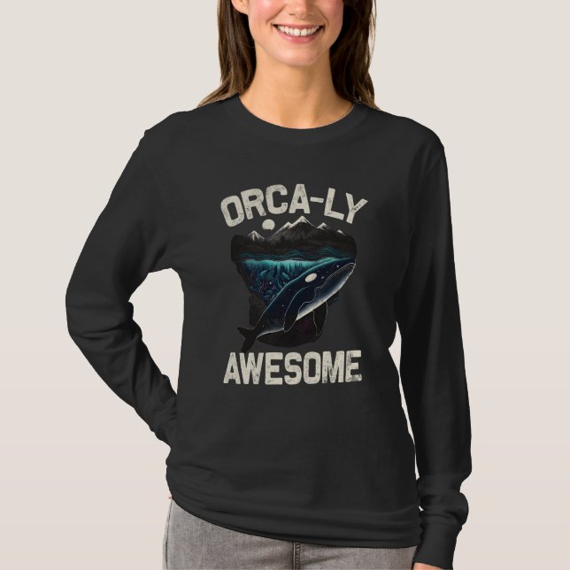 Camiseta Whales Watch Dolphin Pottwhal  Saying Orca Whale   (Frente)