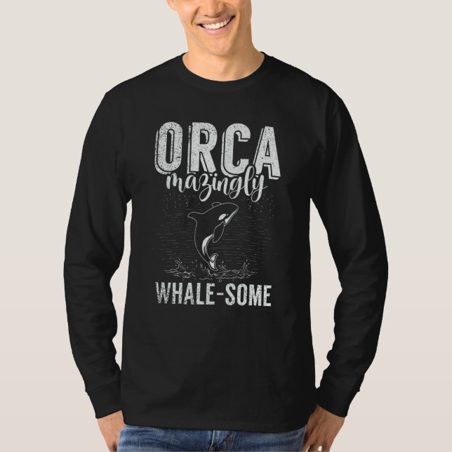Camiseta Whales Watch Dolphin Pottwhal  Saying Orca Whale   (Frente)