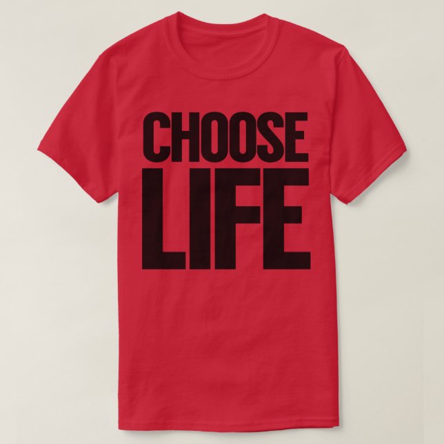 Camiseta WHAM Escolher Vida (Frente do Design)