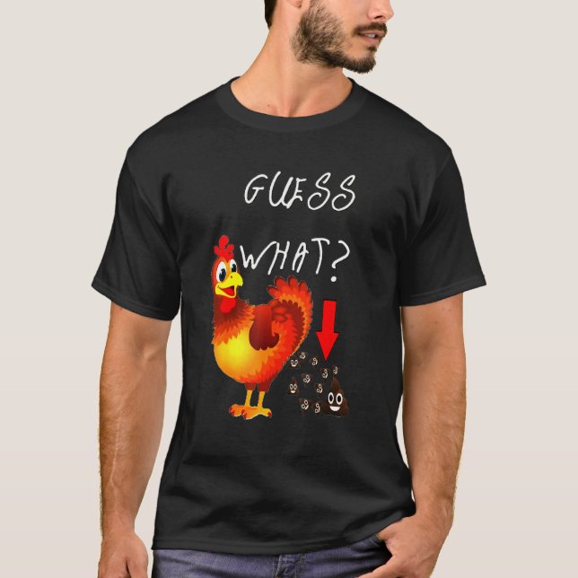 Camiseta What Chicken Happy Faces Poo Farming Farmer (Frente)