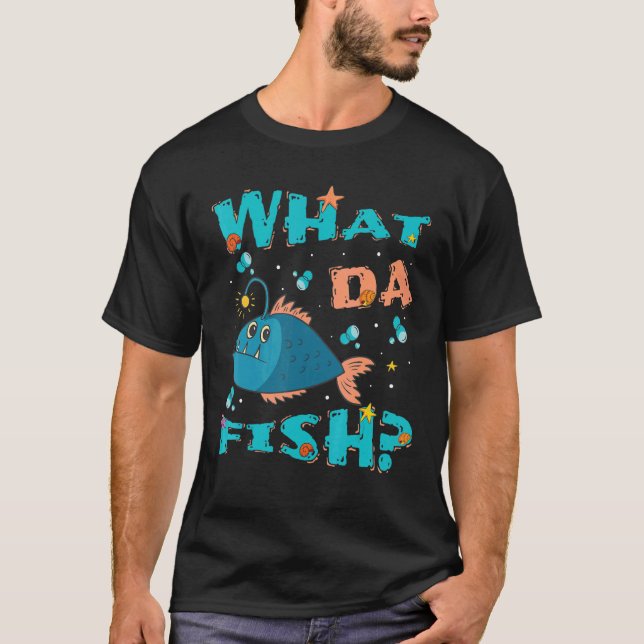 Camiseta What da Fish   quote Fish meme outfit for men wome (Frente)