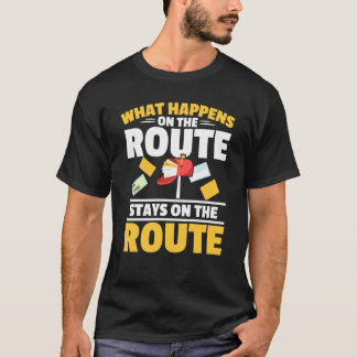 Camiseta What Happens On The Route Stays On The Route Posta