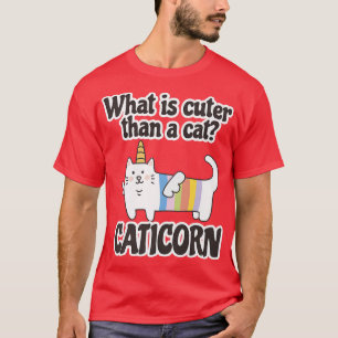 Camiseta What is cuter than a cat Caticorn Unicorn Cat Cute