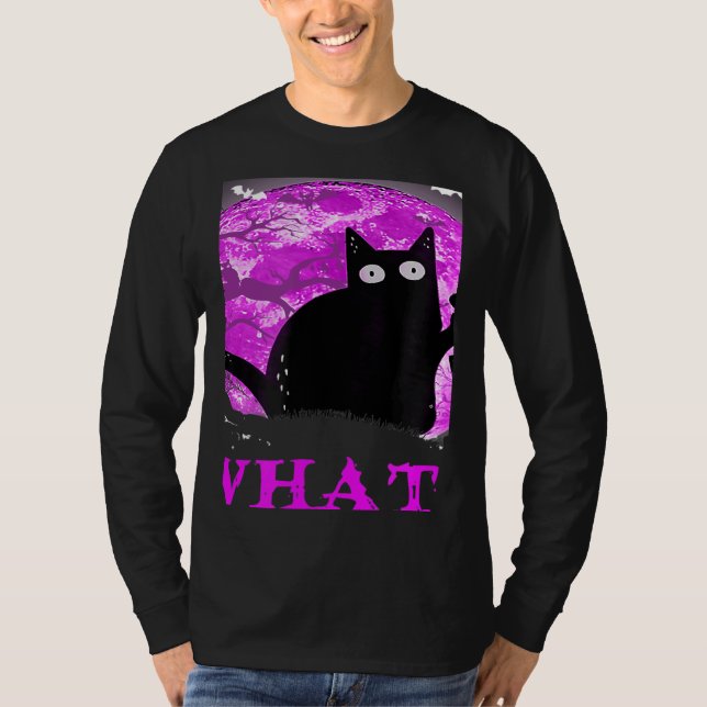 Camiseta What Murderous Cat Holding Knife Halloween Costume (Frente)