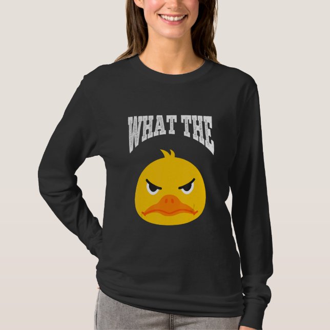 Camiseta What The Duck Duck Morning Grouch Coffee Rubber Du (Frente)
