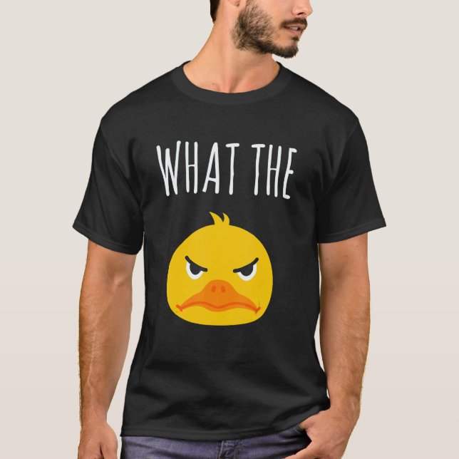 Camiseta What The Duck Duck Morning Grouch Coffee Rubber Du (Frente)