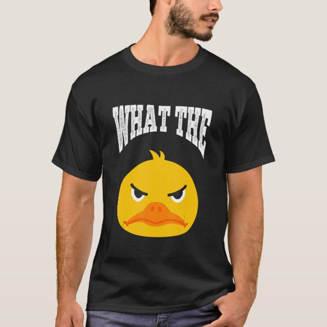 Camiseta What The Duck Duck Morning Grouch Coffee Rubber Du (Frente)