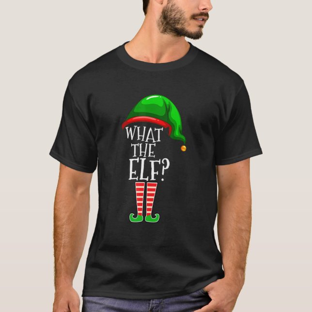 Camiseta What The Elf Group Matching Family Christmas Outfi (Frente)