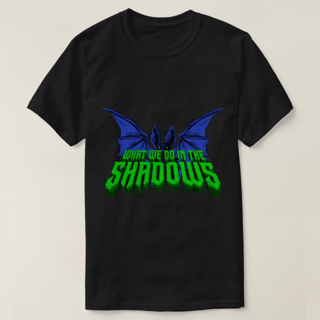 Camiseta What We Do in the Shadows Bat Logo T Shirt Essenti (Frente do Design)