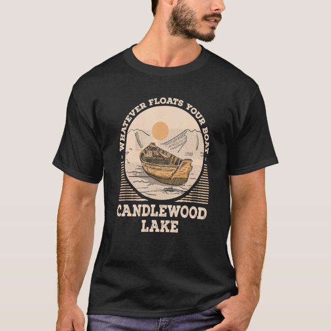 Camiseta Whatever Floats Your Boat Candlewood Lake Motivati (Frente)