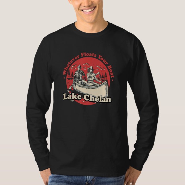 Camiseta Whatever Floats Your Boat Lake Chelan Sayings Wash (Frente)