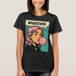 Camiseta “Whatever” Retro Quadrinho