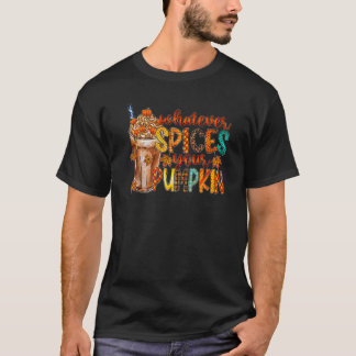 Camiseta Whatever Spices Your Pumpkin Latte Spicy Fall Autu