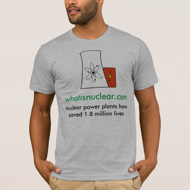 Camiseta Whatisnuclear.com nuclear salvar o T-shir dos (Frente)