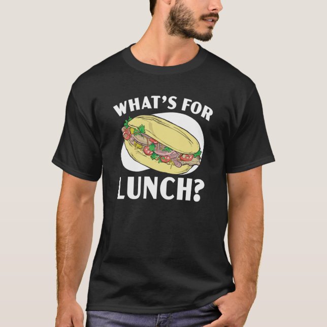 Camiseta What's For Lunch Lady Cafeteria Worker Lady Cook   (Frente)