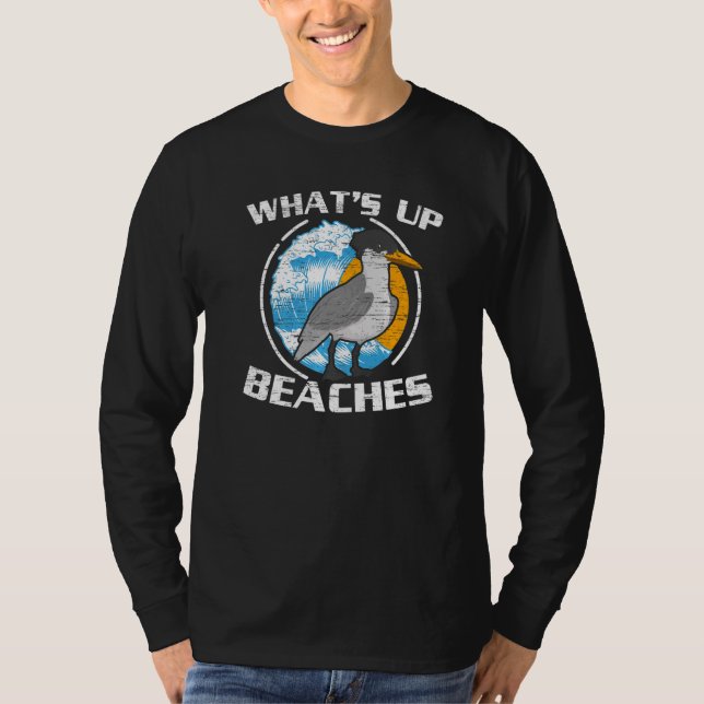 Camiseta What's Up Beaches Bird  Ornithology Seagull (Frente)