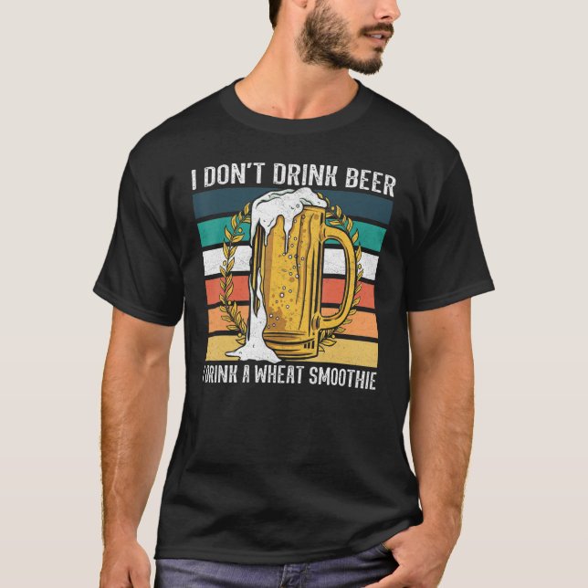 Camiseta Wheat smoothie  beer  brewer brewing beer drinker (Frente)