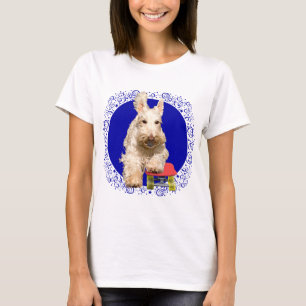 Camiseta Wheaten Scottie num Skateboard