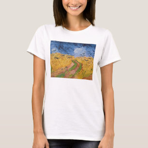 Camiseta Wheatfield com corvos, 1890 de Vincent van Gogh