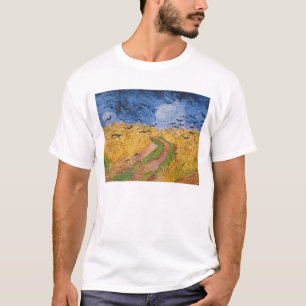 Camiseta Wheatfield com corvos, 1890 de Vincent van Gogh