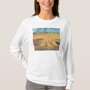 Camiseta Wheatfield com polias, 1888 de Vincent van Gogh