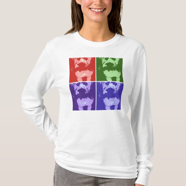 Camiseta Wheaton Terrier Pop Art (Frente)