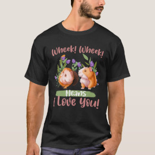 Camiseta Wheek Quer Dizer Que Te Amo Um Animal De Porco