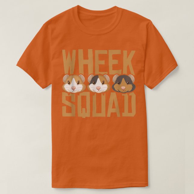 Camiseta Wheek Squad Guinea Pig Guinea Lover  (Frente do Design)