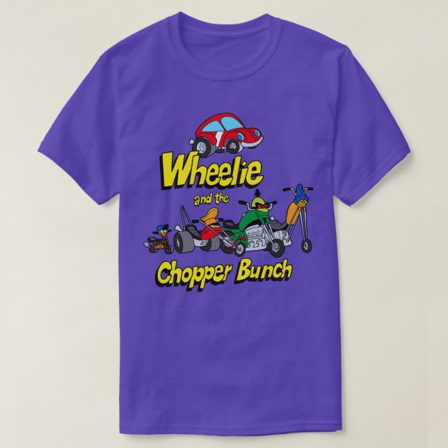 Camiseta Wheelie E O Bunch De Chopper (Frente do Design)