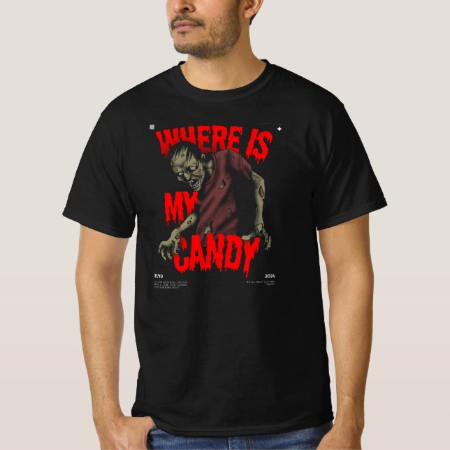 Camiseta where is my candy (Frente)