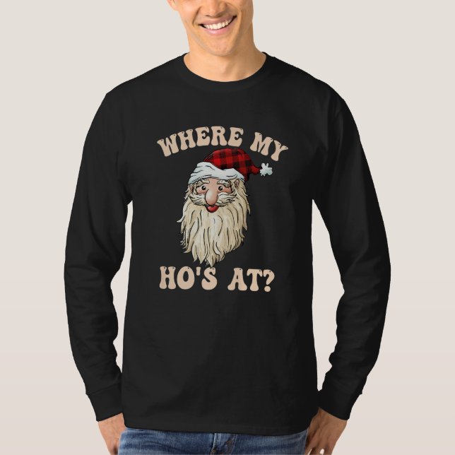 Camiseta Where My Hos At Groovy Red   (Frente)
