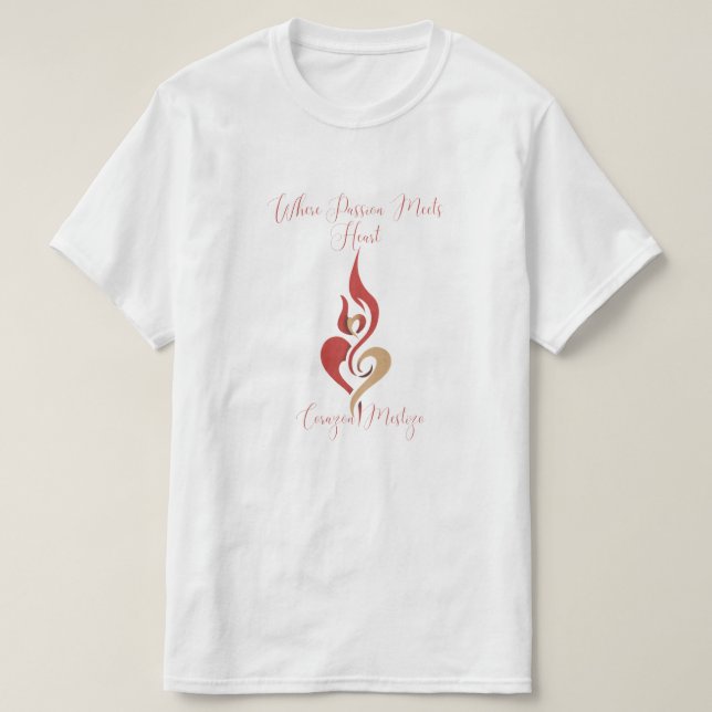 Camiseta Where Passion Meets Heart Artist Name T-shirt (Frente do Design)