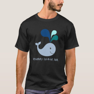 Camiseta Whidbey Island Washington Cute Whale Lover Cartoon