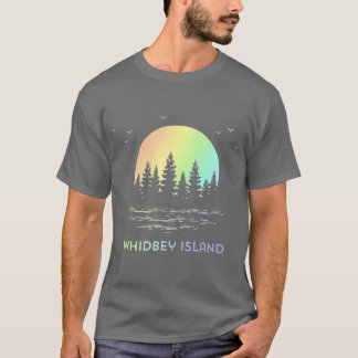 Camiseta Whidbey Island Washington Sunset Design Nature