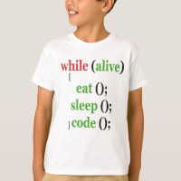 While Alive Eat Sleep Code Funny PRogrammer Gift