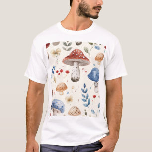 Camiseta Whimsic Mushroom Wonderland Bonita Fungi Nature
