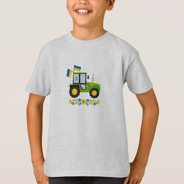 Camiseta Whimsic Ucrânia Trator Kids (Frente)