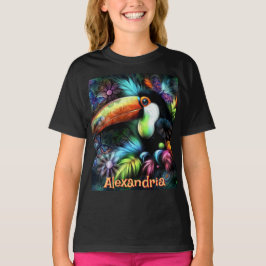 Camiseta Whimsical Abstract Toucan Bird Personalized