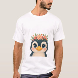 Camiseta Whimsical Bloom Penguin