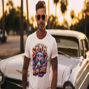 Camiseta Whimsical Cat Whispers Ninguém Se Preocupa