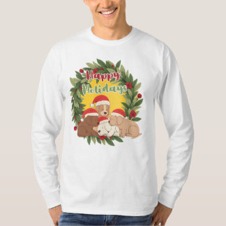 Camiseta Whimsical Christmas Sweater | Puppies