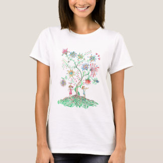 Camiseta Whimsical Floral Tree