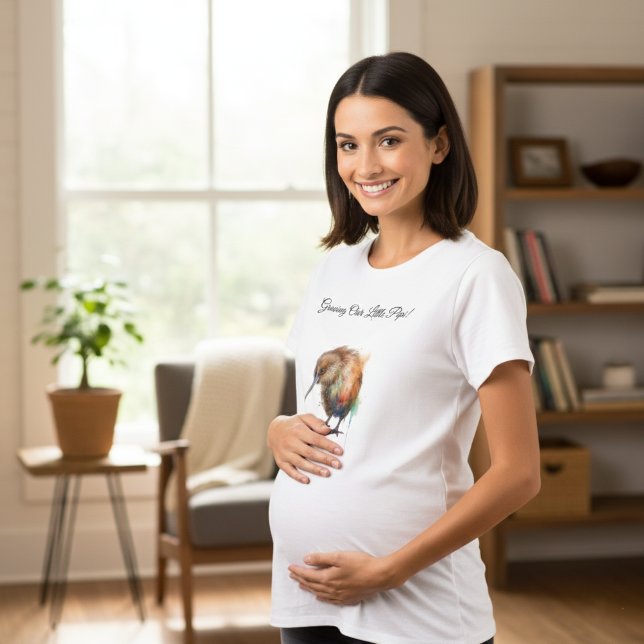 Camiseta Whimsical Kiwi Bird Baby Shower | Sweet Pipi (Criador carregado)