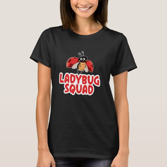 Camiseta Whimsical Ladybug Quad Kawaii Anime Bugs (Frente)