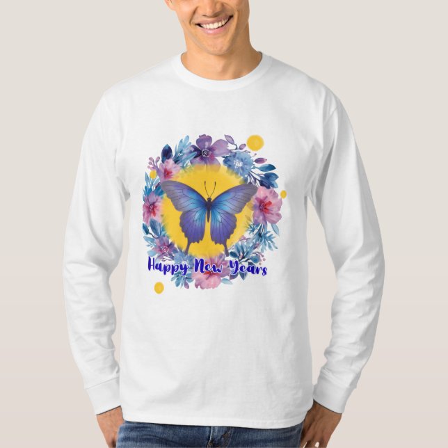 Camiseta Whimsical New Years Sweater  (Frente)