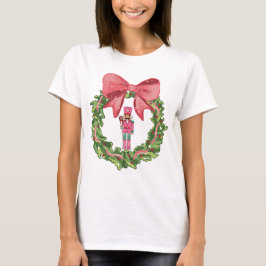 Camiseta Whimsical Nutcracker Christmas Wreath